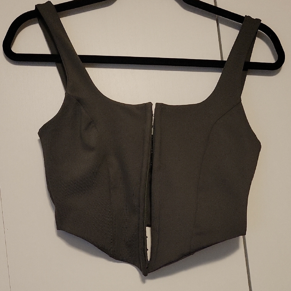 Dark Green Corset Tank